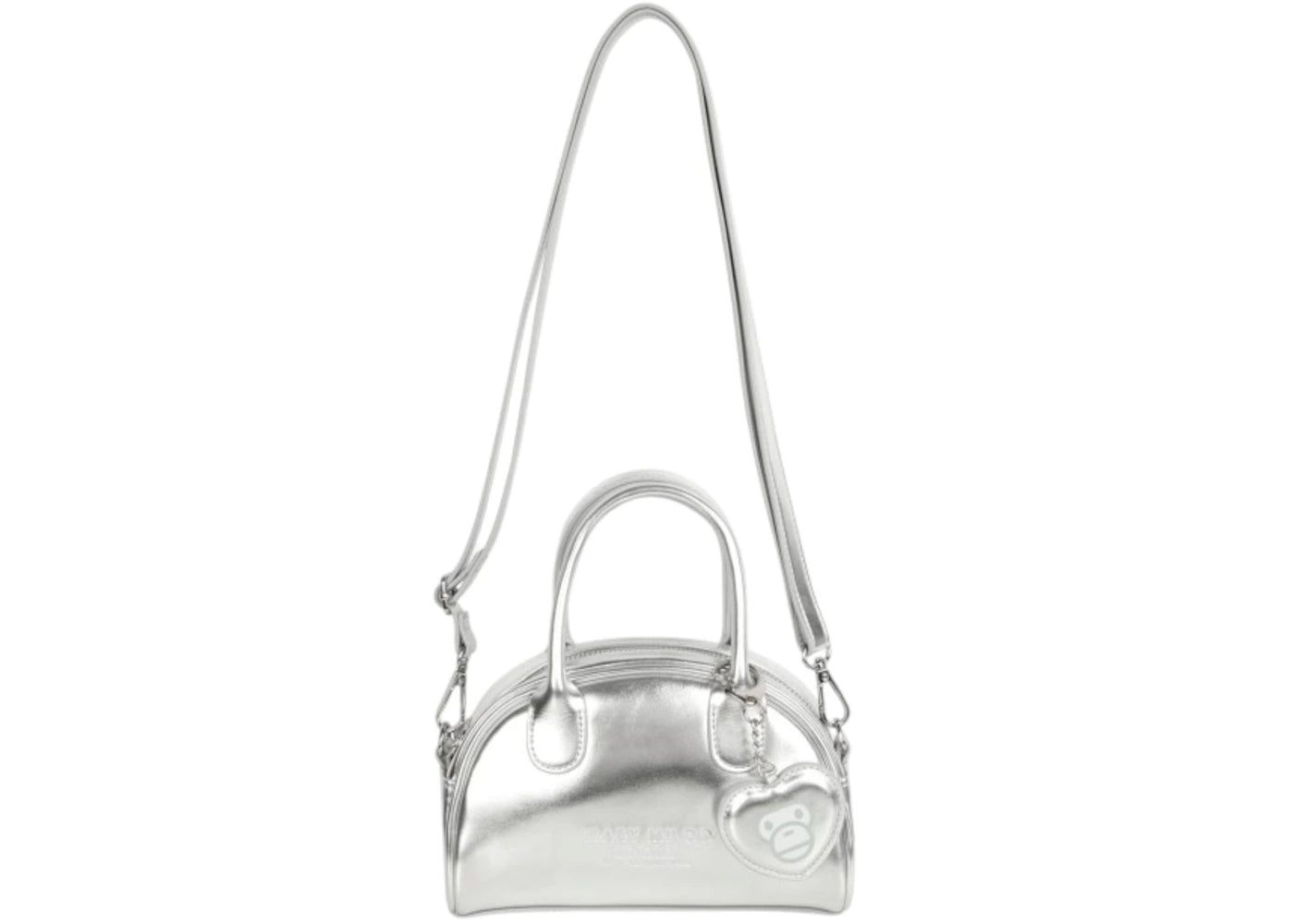 BAPE Baby Milo Small Crossbody Bag Silver -1