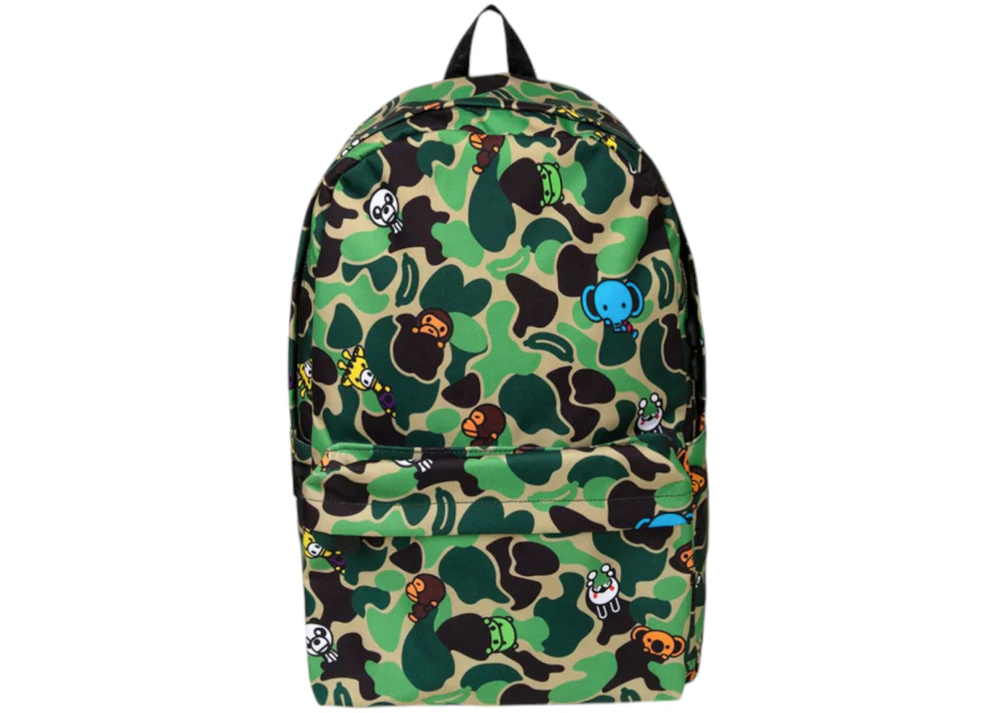BAPE ABC Milo All Friends Large Backpack (SS25) Green -1