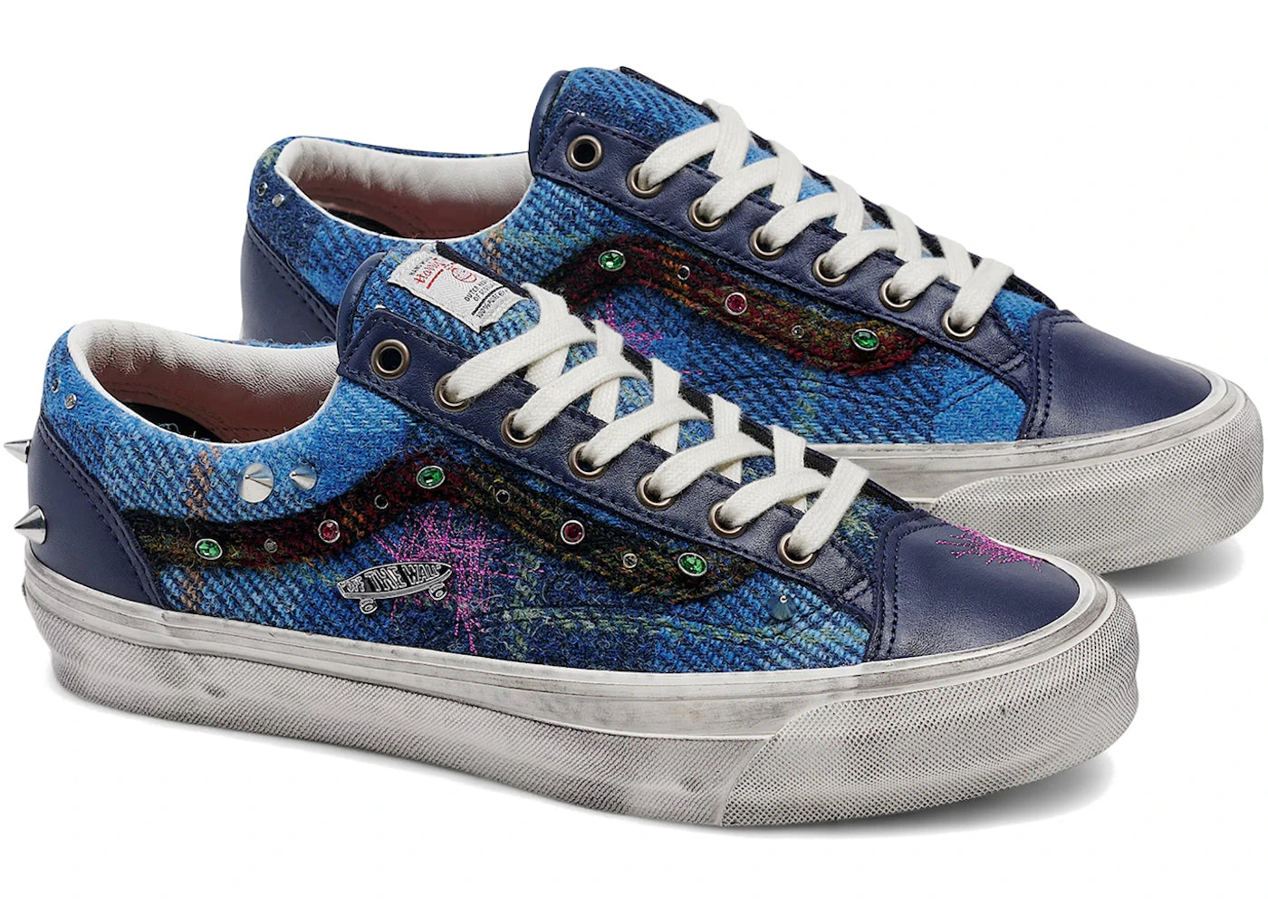 Vans Old Skool 36 Harris Tweed Blue Multi -1