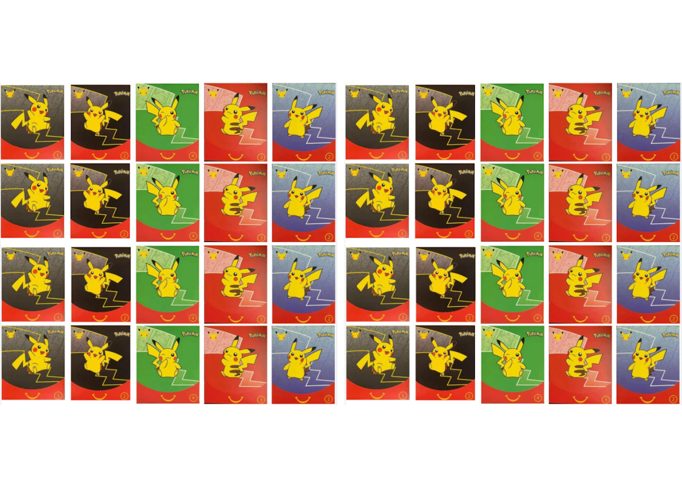 2021 Pokémon TCG McDonald's Happy Meal 25th Anniversary 40x Envelope Lot (Assorted) (English) -1
