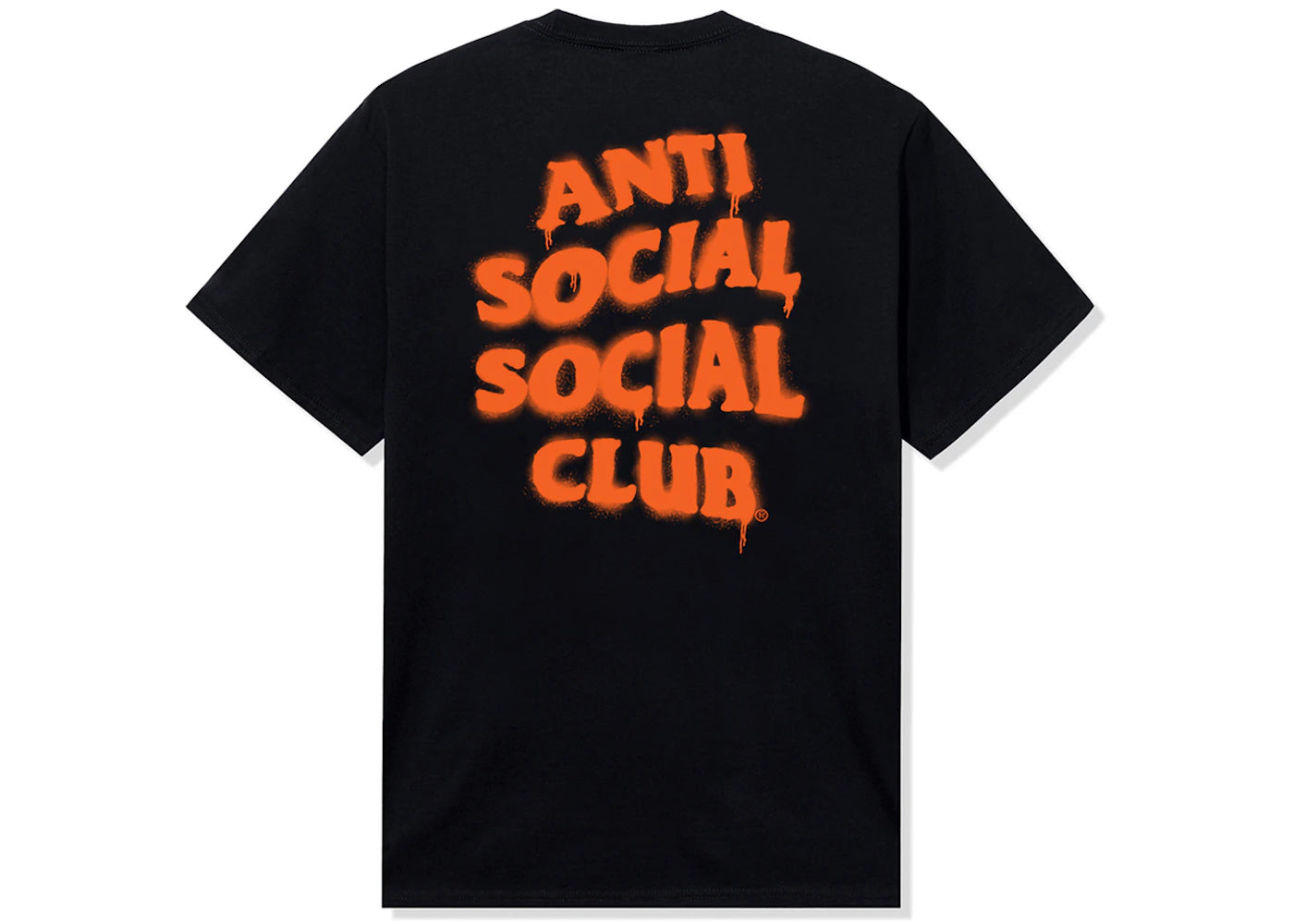 Anti Social Social Club Burn It Down Tee Black/Orange -1