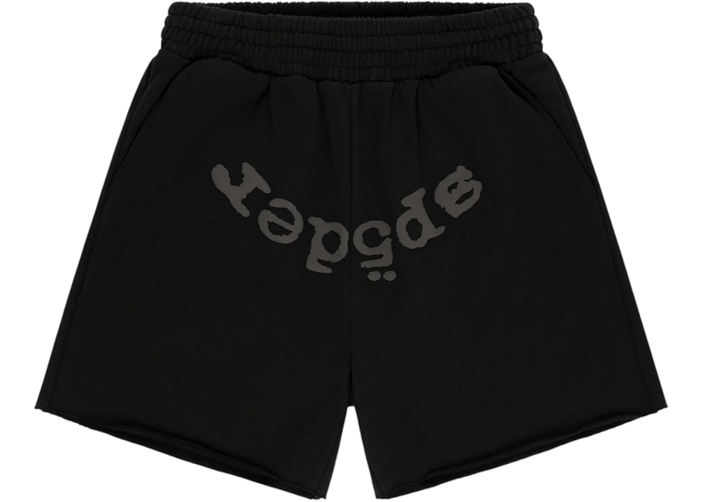Sp5der OG Web V2 Phantom Sweatshort Black -1