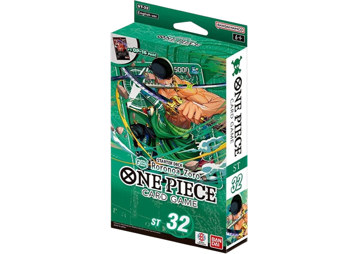 2026 One Piece One Piece GREEN Roronoa Zoro Starter Deck 32 -1