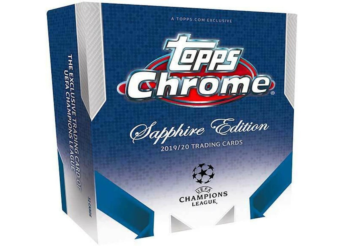 2019-20 Topps Chrome Champions League Sapphire Edition Soccer Box -1