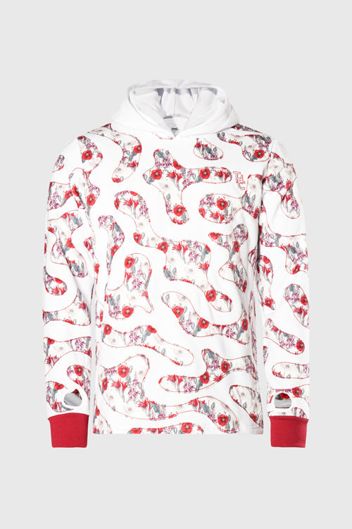 The Hideout Clothing - Opium Poppy Flower Camo Hoodie