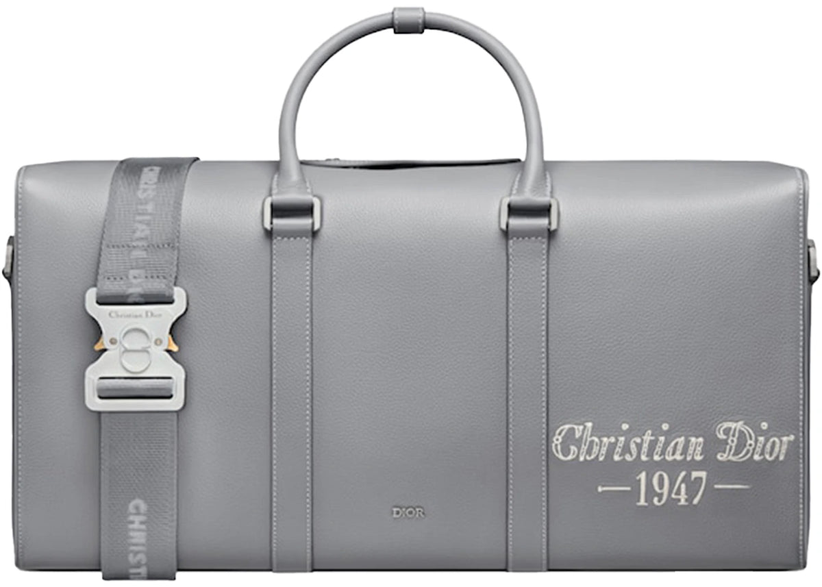 Dior by Birkenstock Christian Dior 1947 Signature Lingot 50 Duffle Bag Dior Gray -1