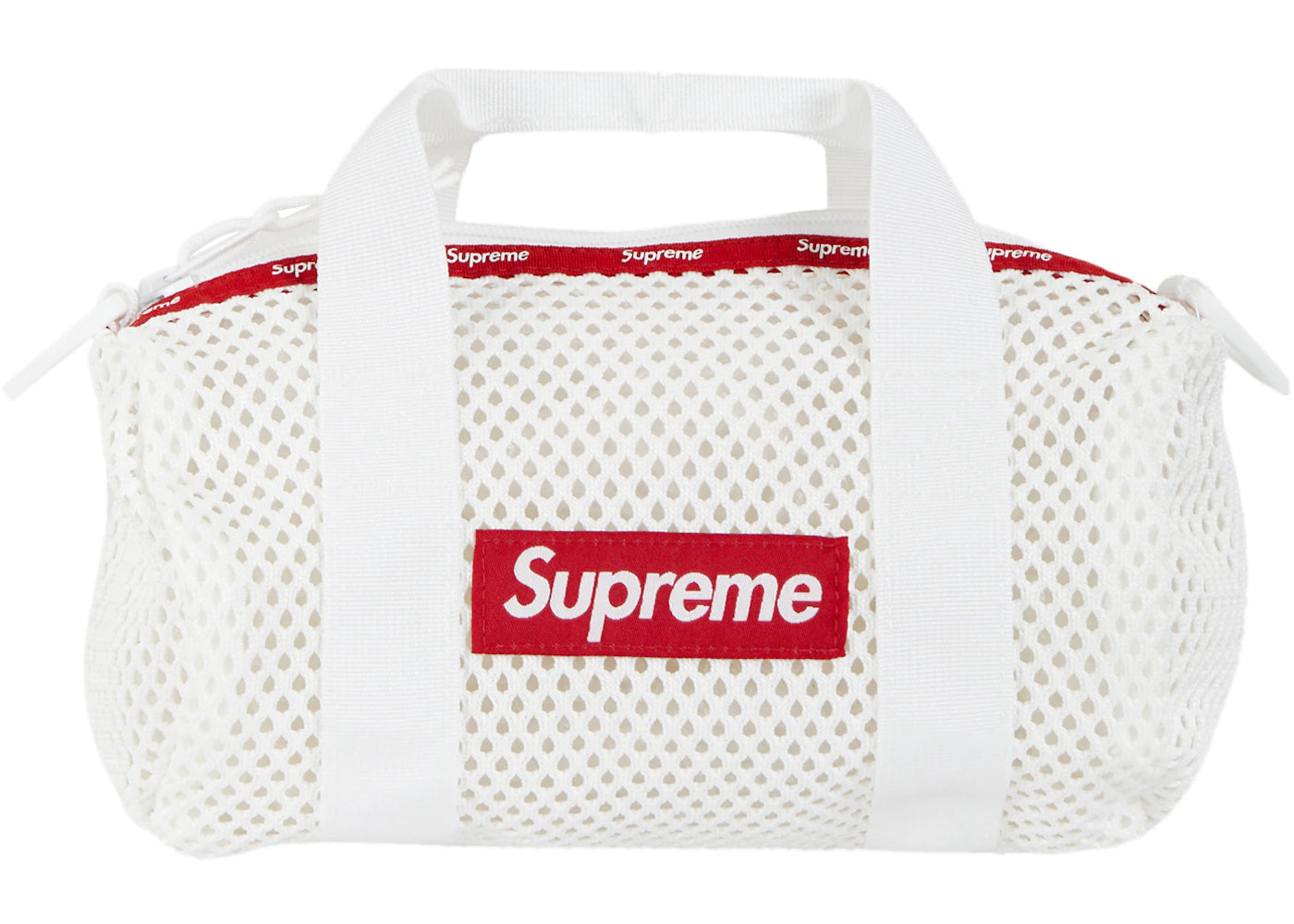 Supreme Mesh Mini Duffle Bag White -1
