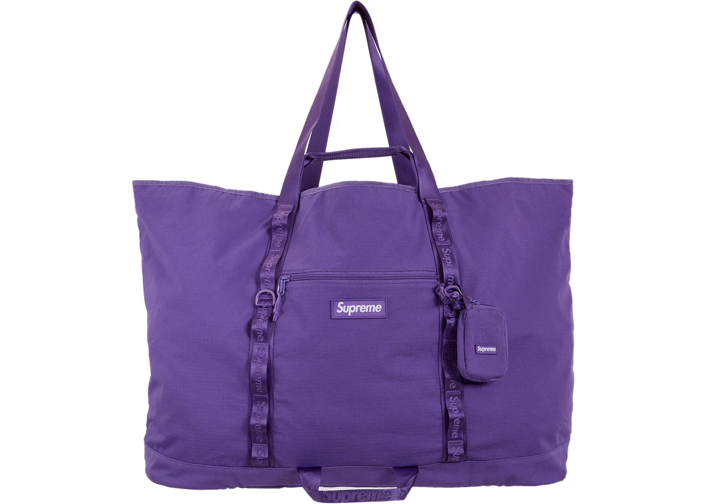 Supreme X-Large Tote Bag + Utility Pouch Purple -1