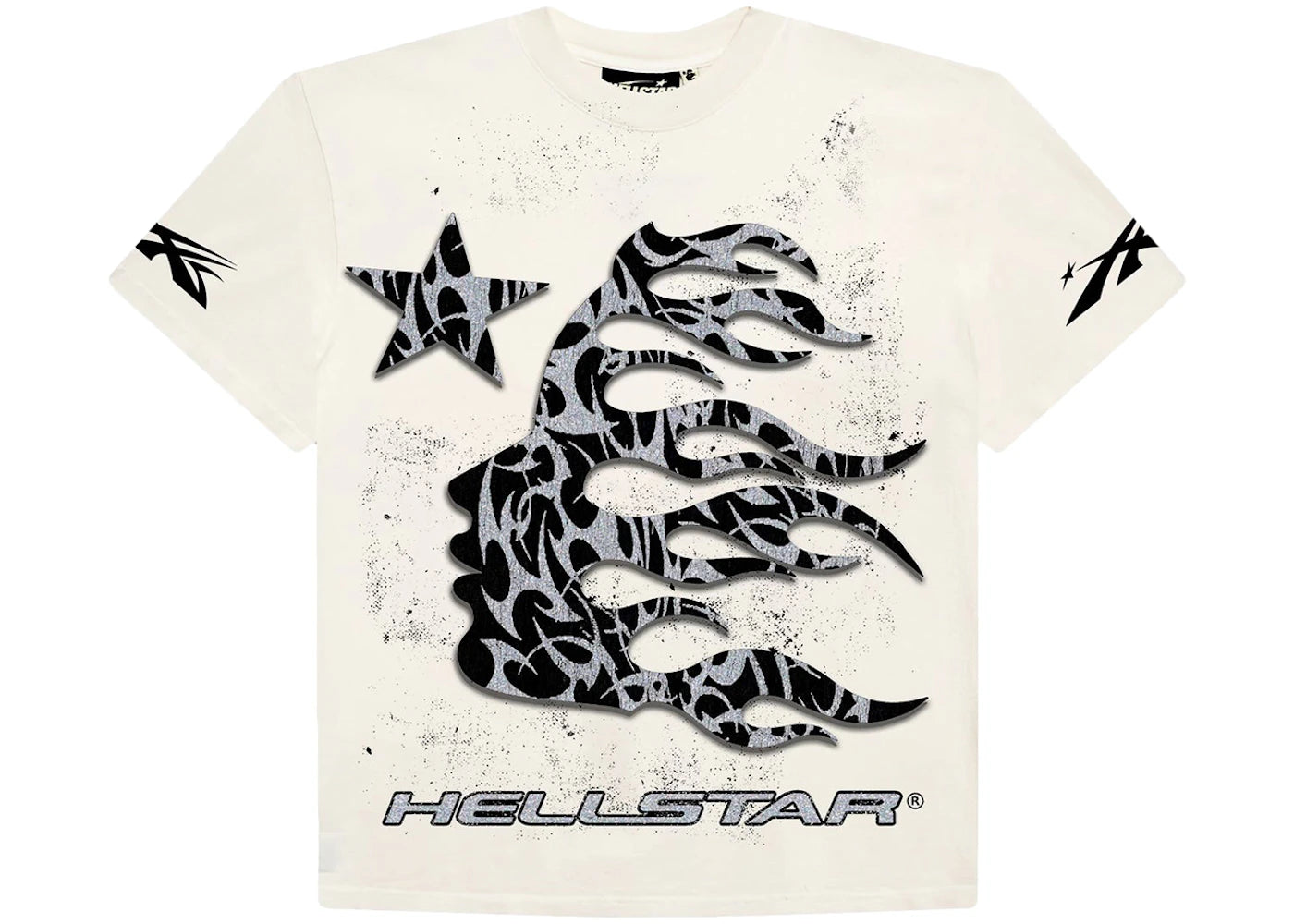 Hellstar Thorn Glitter T-Shirt White -1