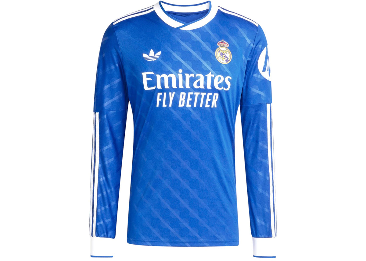 adidas Real Madrid 25/26 Long Sleeve Third Jersey Blue Bird -1