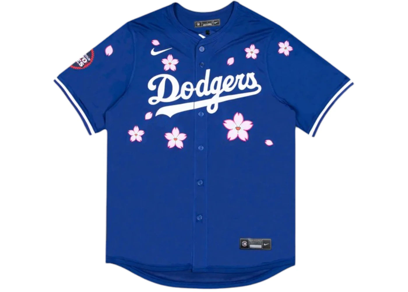 Nike x Takashi Murakami x MLB World Tour Tokyo Series 2025 Dodgers Tokyo Away Jersey Blue -1