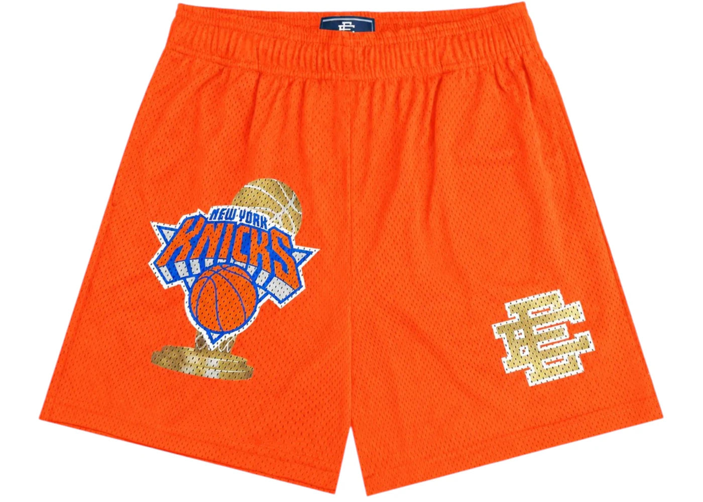 Eric Emanuel x New York Knicks Champ Shorts Orange/Gold -1