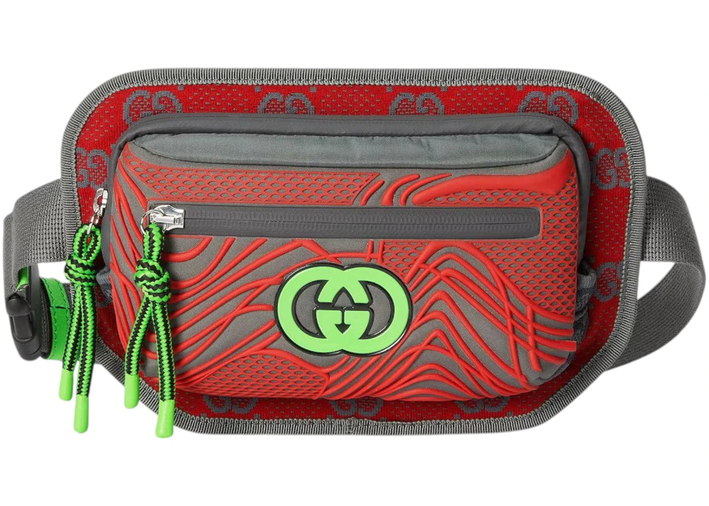 Gucci Interlock GG Monogram Belt Bag Red -1