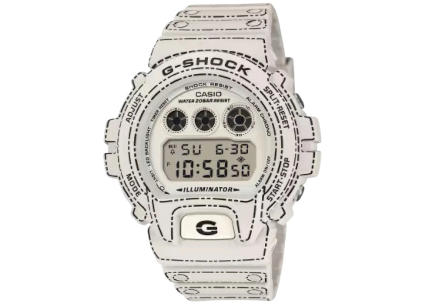 Casio Digital 6900 Series DW-6900RGM-5 -1