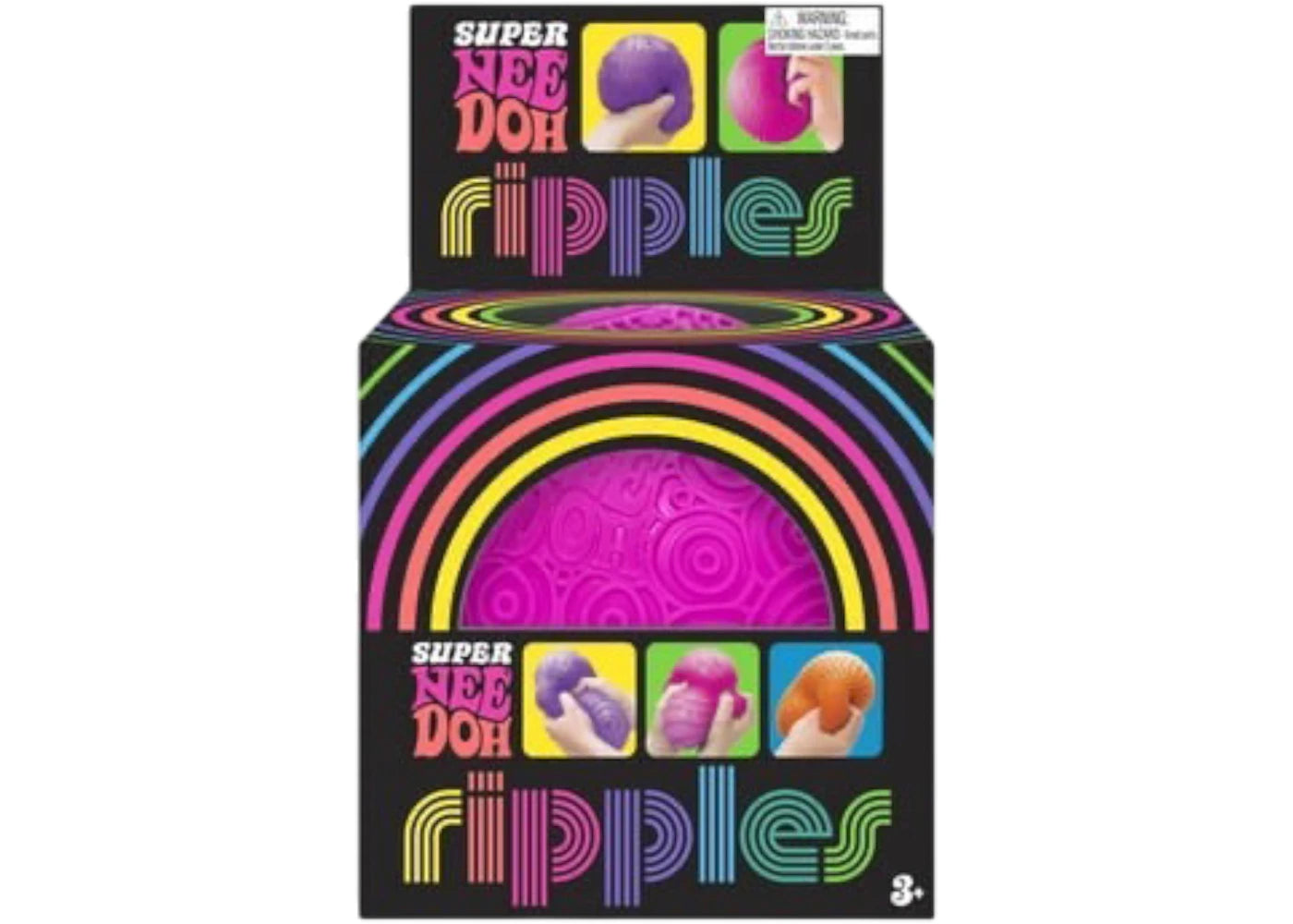 NeeDoh Super Ripples Fidget Ball Pink -1