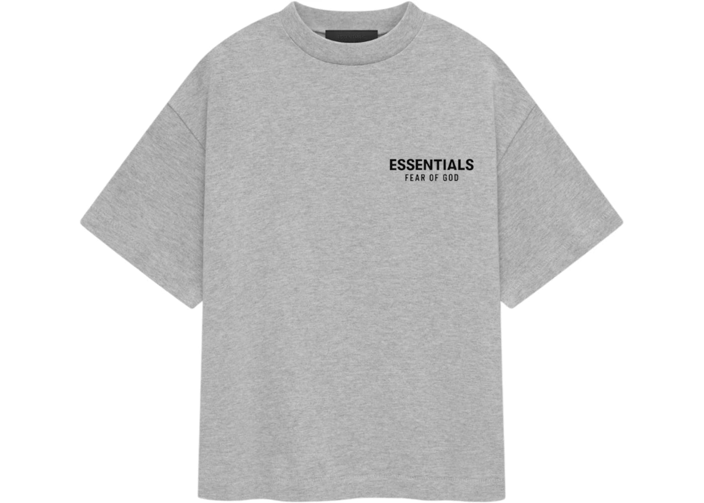 Fear of God Essentials Kids Jersey Crewneck Tee Light Heather Gray -1