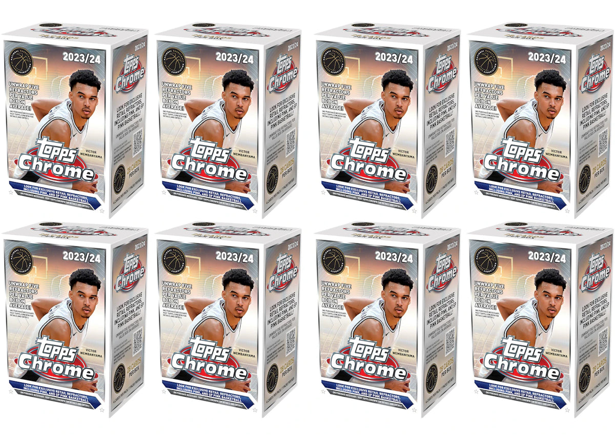 2023-24 Topps Chrome Basketball Value Box (8x Lot) -1