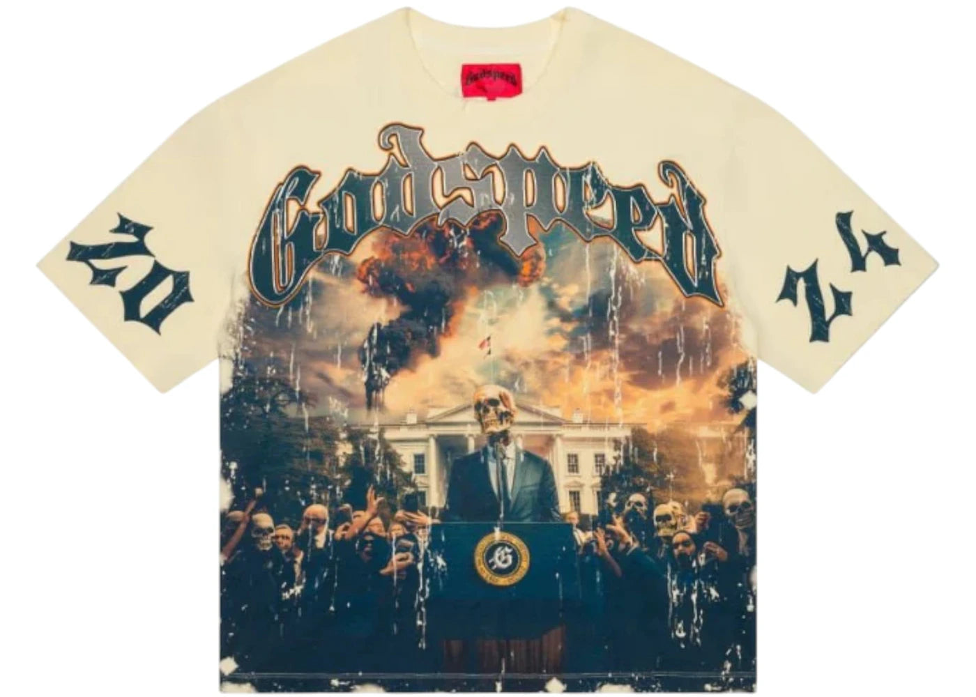 Godspeed V.O.D 2024 T-shirt Cream -1