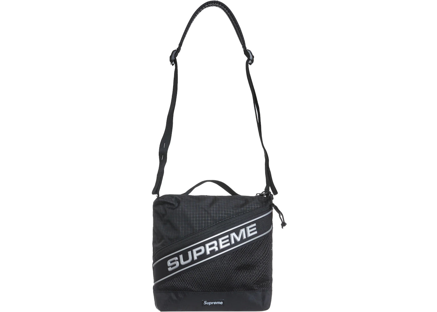 Supreme Logo Shoulder Bag Black -1