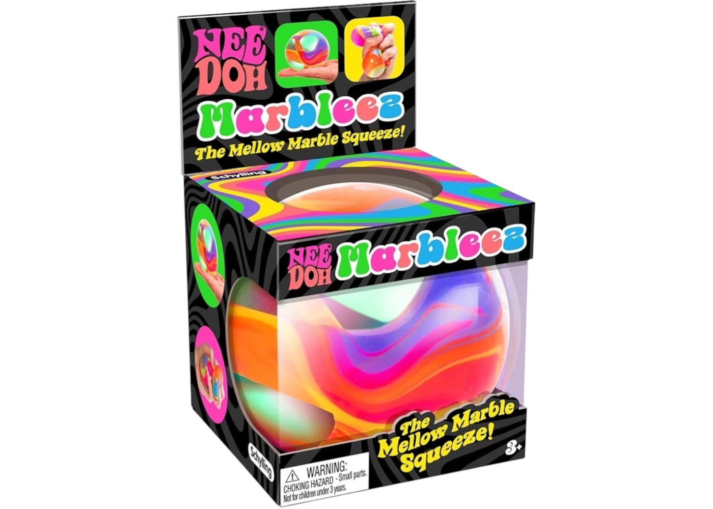 NeeDoh Marbleez Groovy Glob Toy Squishy Fidget Toy Multicolor -1