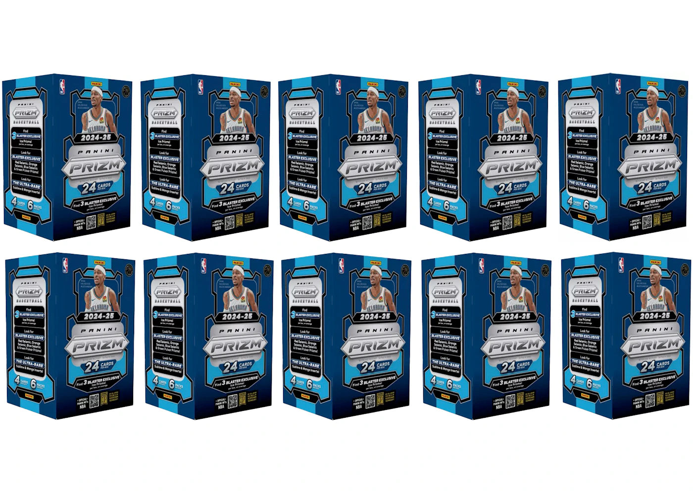 2024-25 Panini Prizm Basketball NBA Blaster Box 10x Lot -1