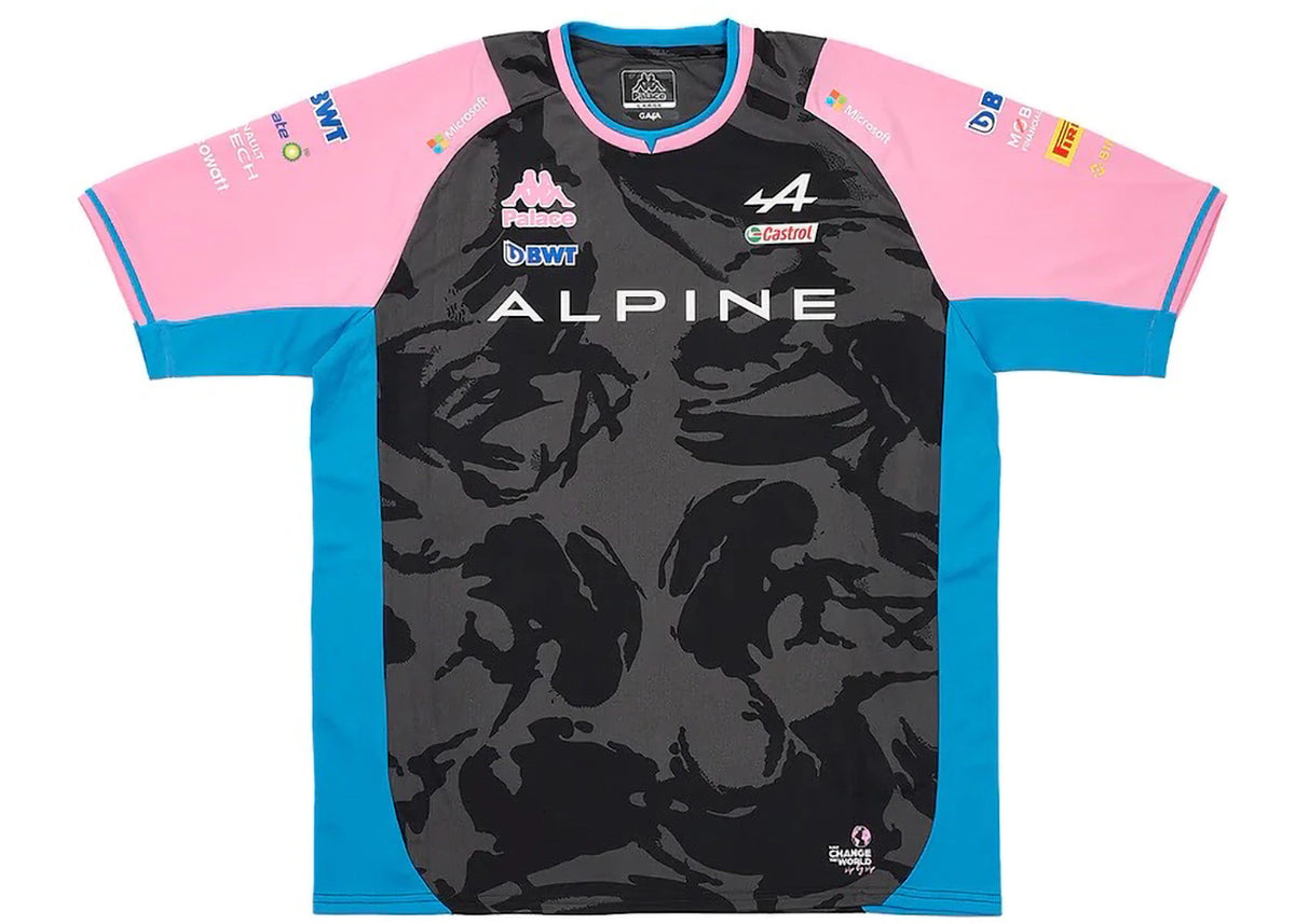 Palace x Kappa For Alpine Driver Jersey Night Desert Camo -1
