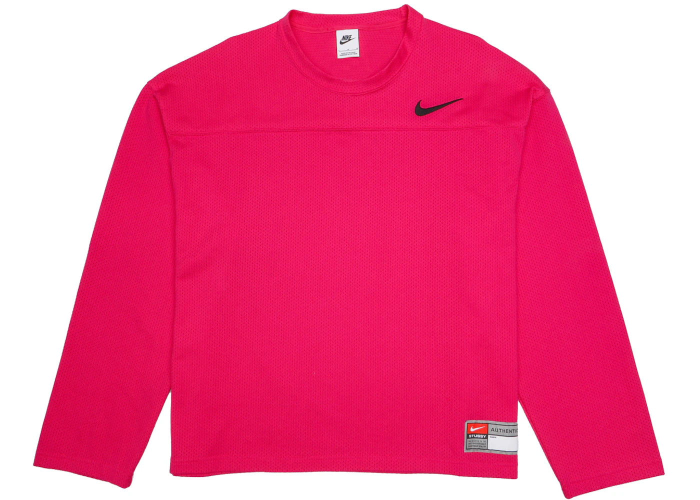Stussy x Nike Dri-FIT Mesh Jersey Fireberry -1