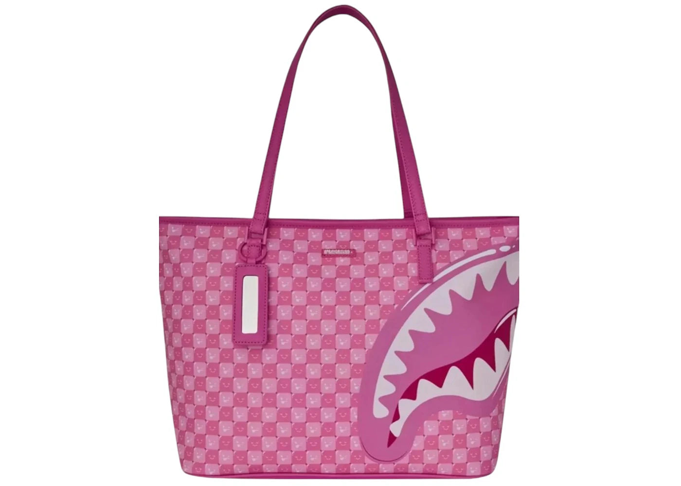 Sprayground Pink New Check Faces Tote Multicolor -1
