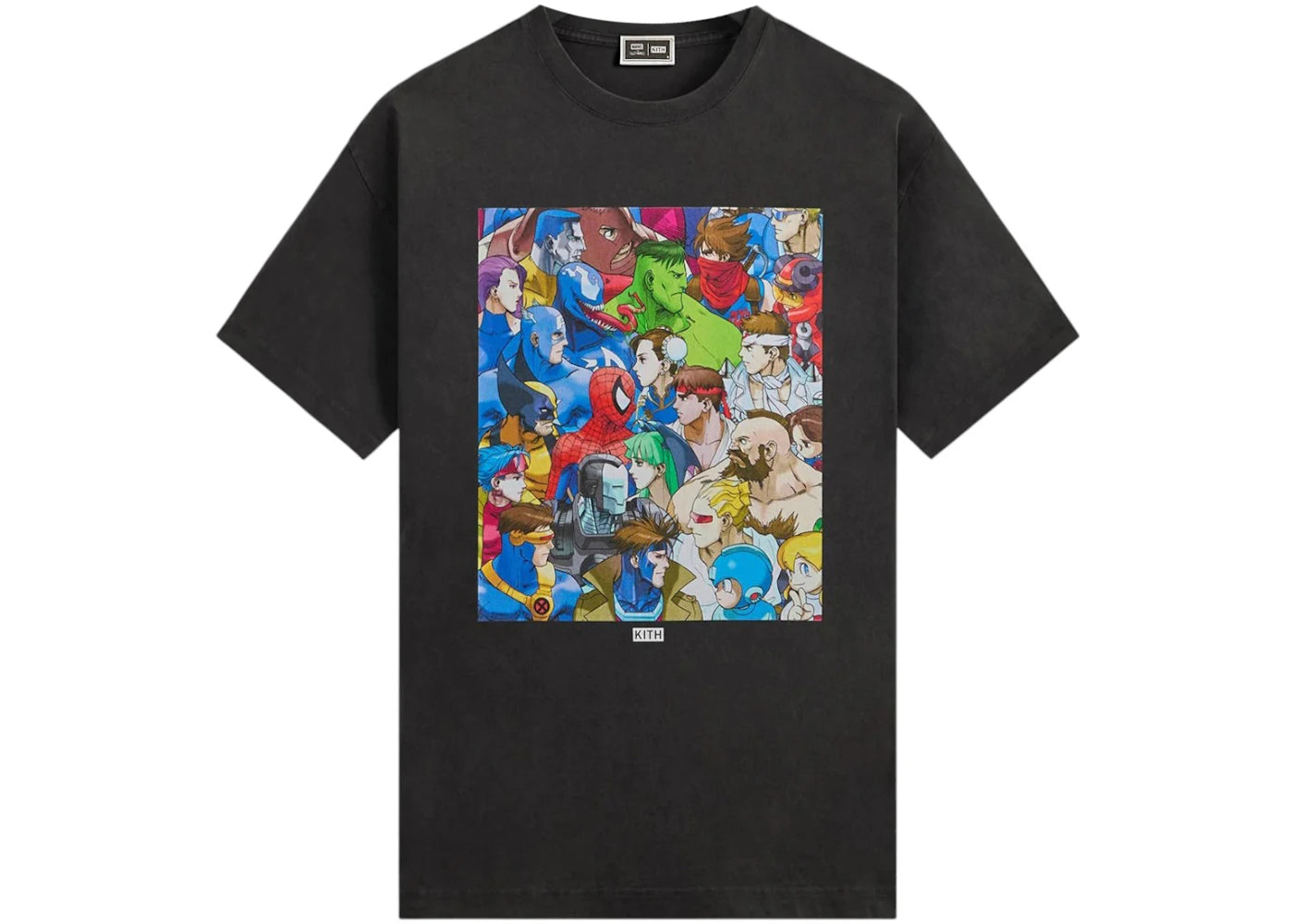 Kith x Marvel vs. Capcom Clash of Super Heroes Vintage Tee Black -1