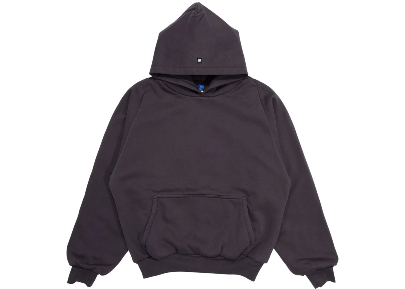 Yeezy Gap Logo Shrunken Hoodie Dark Grey -1