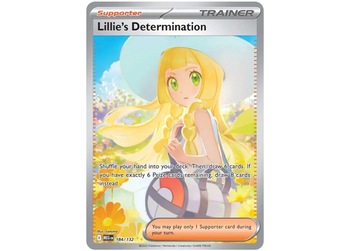 Lillie's Determination 2025 Pokémon Scarlet & Violet Mega Evolution Special Illustration Rare 184/132 Ungraded -1