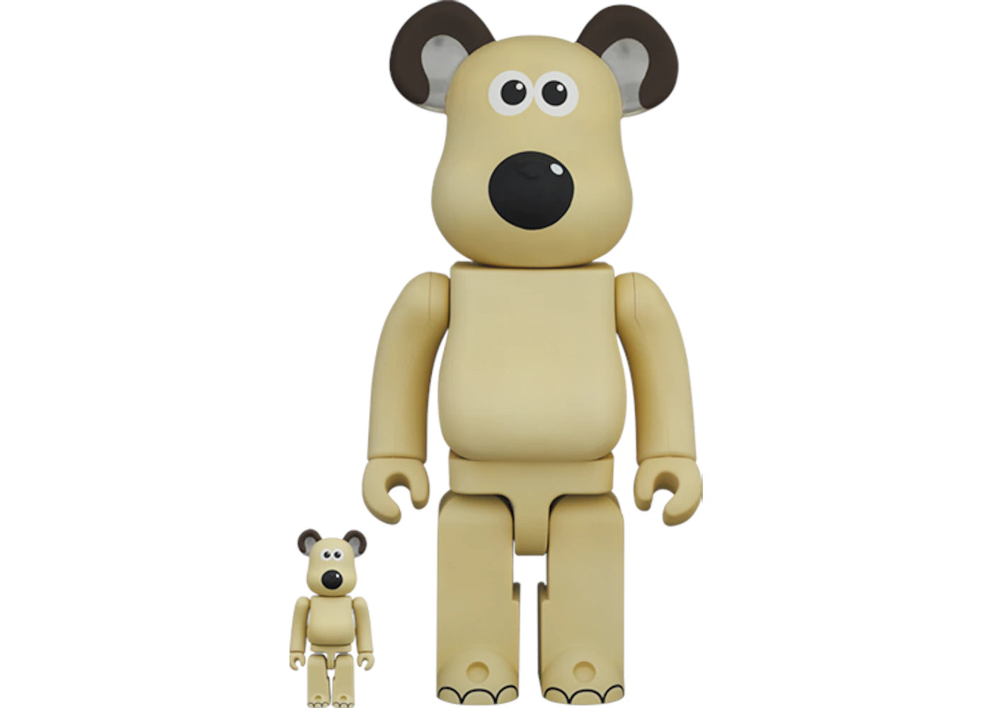 Bearbrick Wallace & Gromit "Gromit" 100% & 400% Set -1