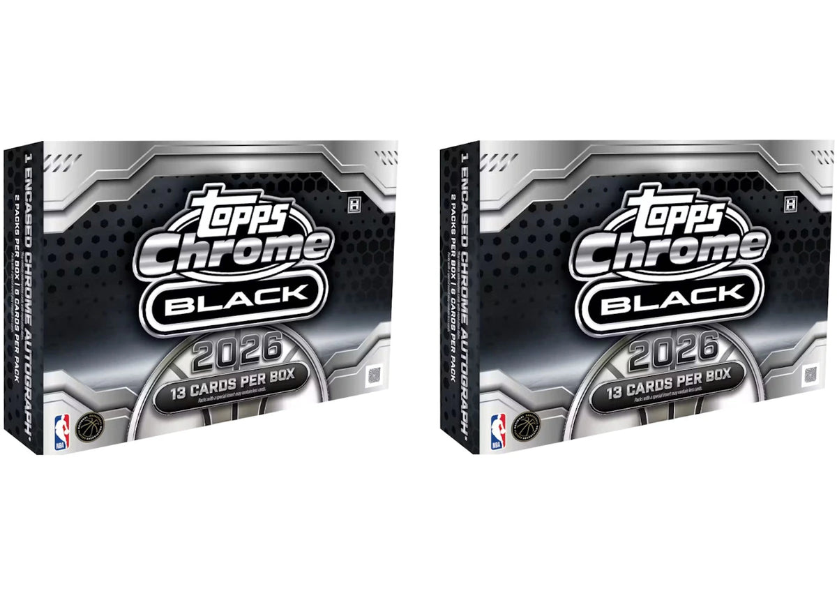 2025-26 Topps Chrome Black Basketball Hobby Box 2x Lot -1