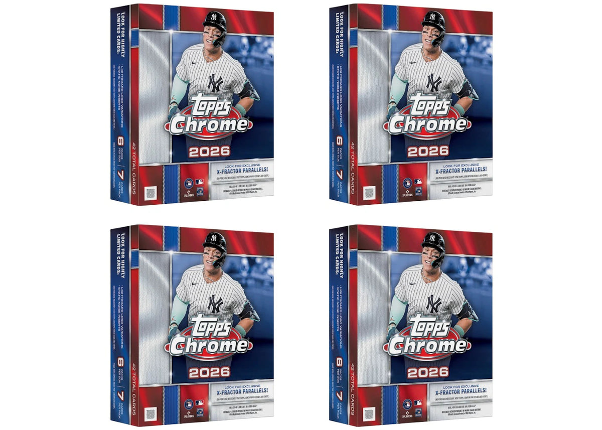 2026 Topps Chrome Baseball Mega Box 4x Lot -1