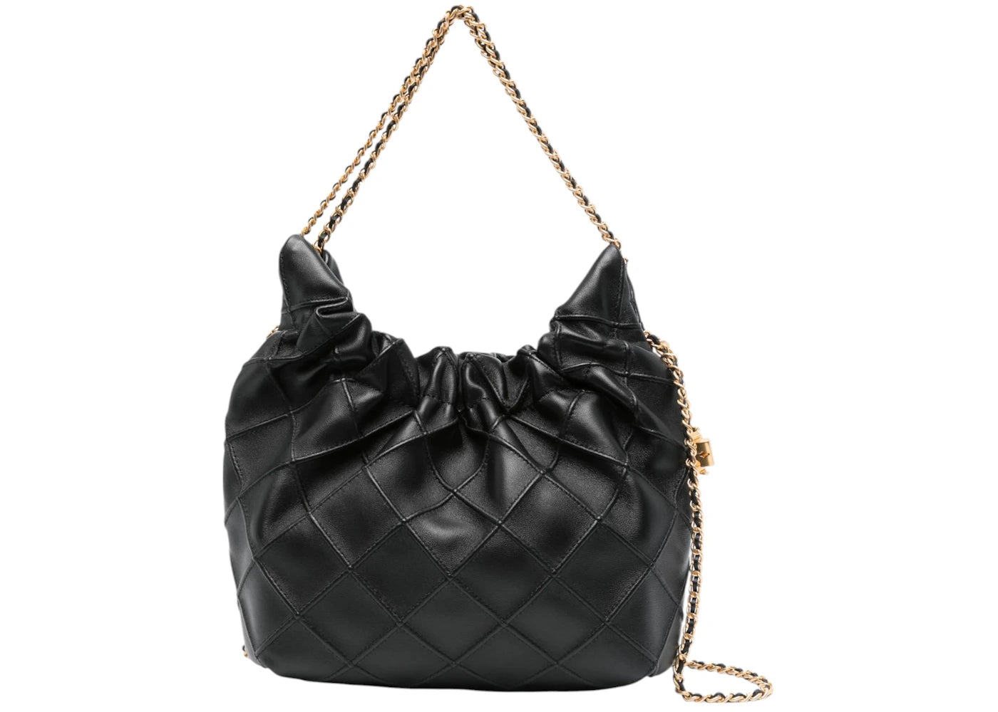 Tory Burch Fleming Mini Hobo Bag Black -1