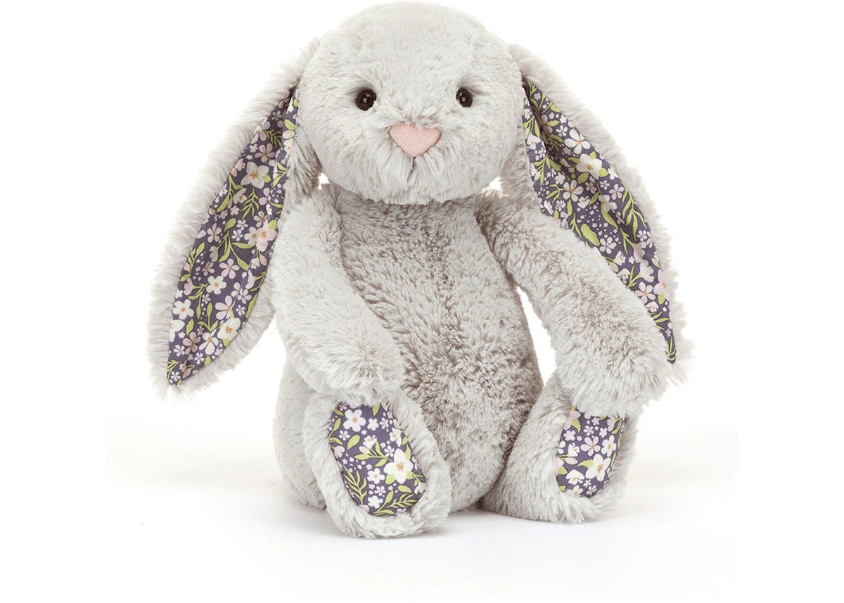 Jellycat Blossom Silver Bunny 'Bloom' Medium Plush -1