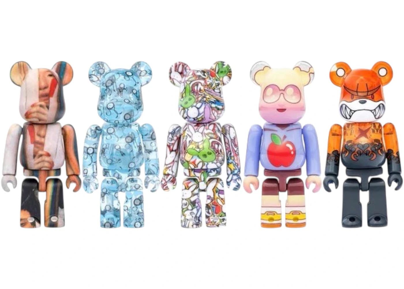 Bearbrick DesignerCon Artist Series 5 (TOUMA, RHYMEZLIKEDIMEZ, Soey Milk, The London Police, and Kodone) 100% Set of 5 -1