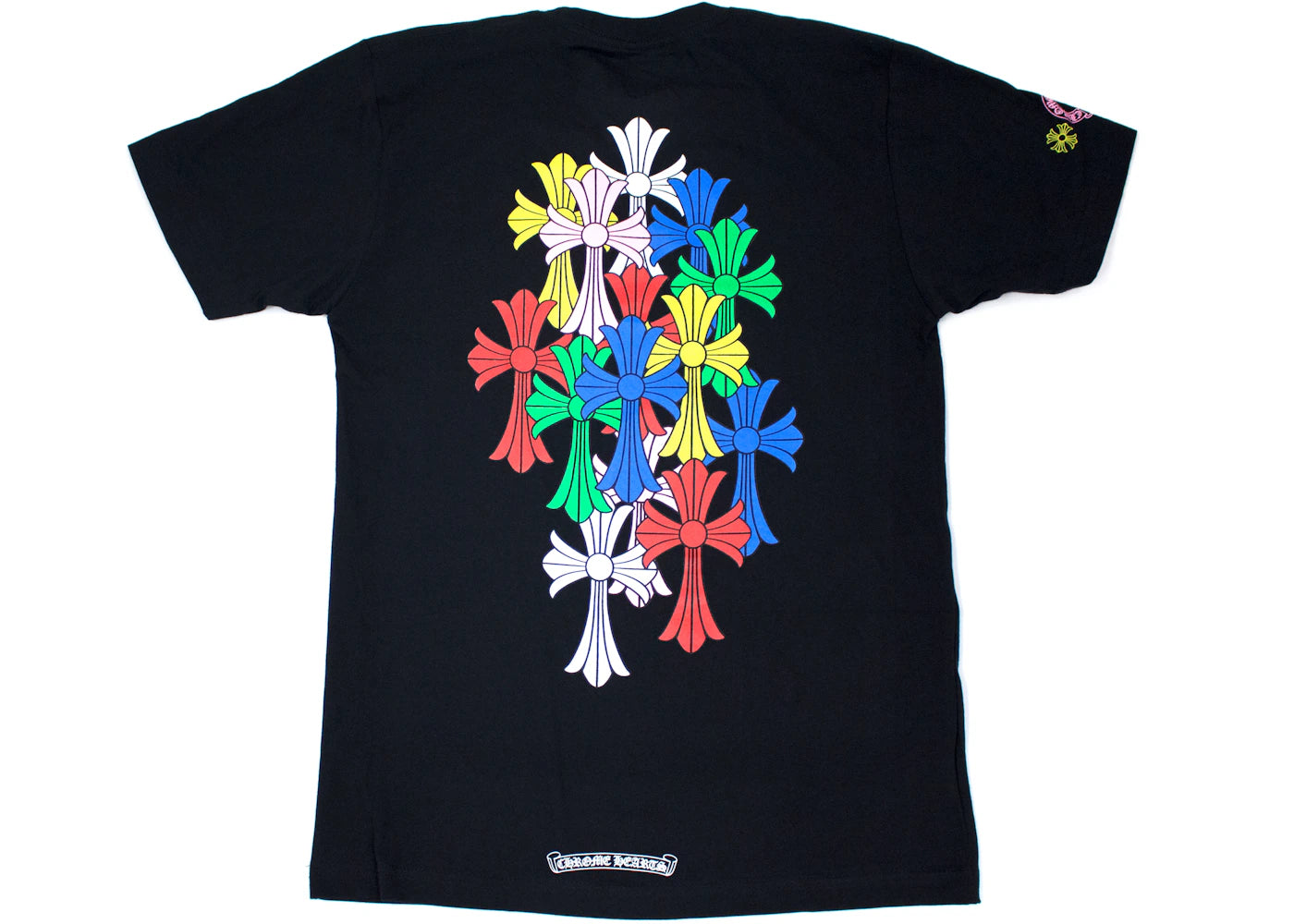 Chrome Hearts Multi Color Cross Cemetery T-shirt Black -1