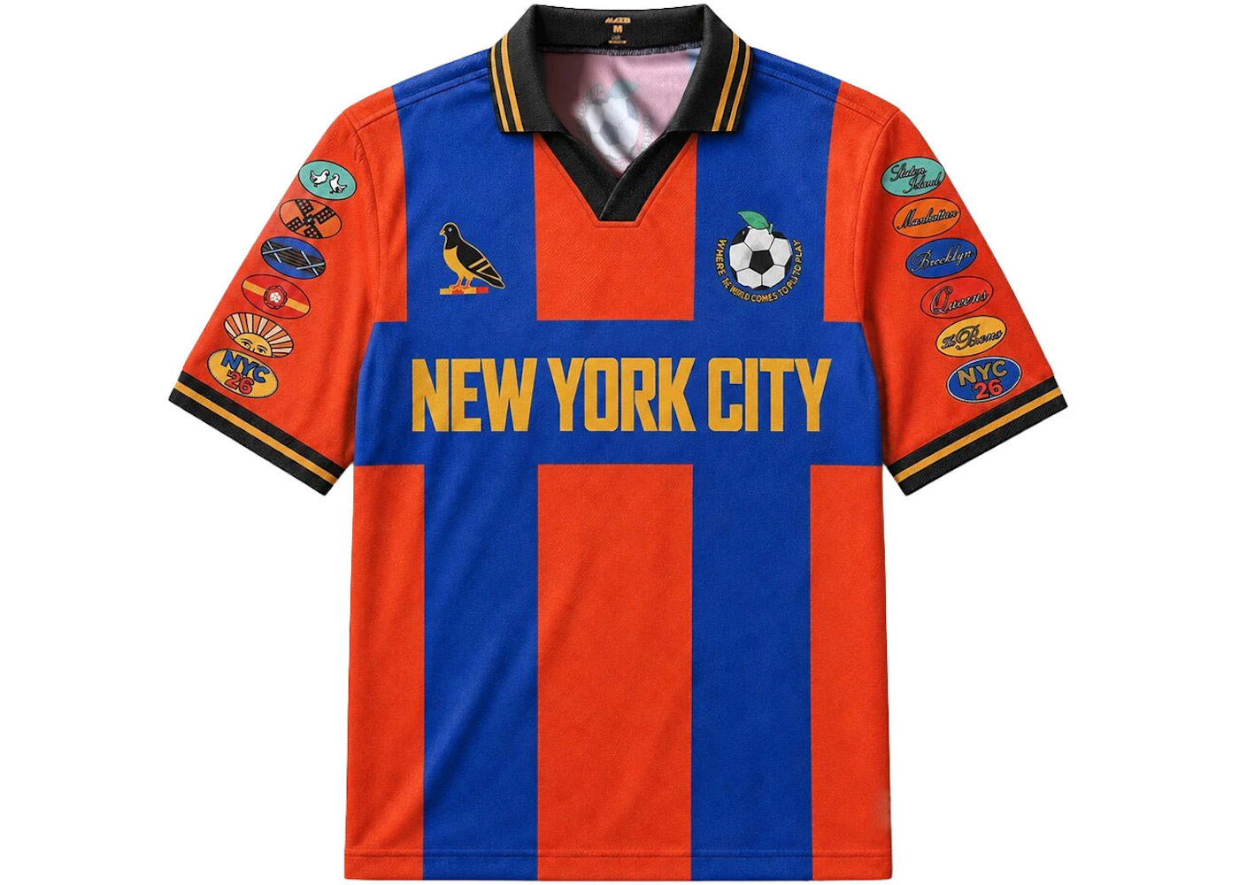 Mazzi Sports Mayor Zohran Mamdani New York City World Cup Kit Jersey (NYC Exclusive) Red/Blue -1