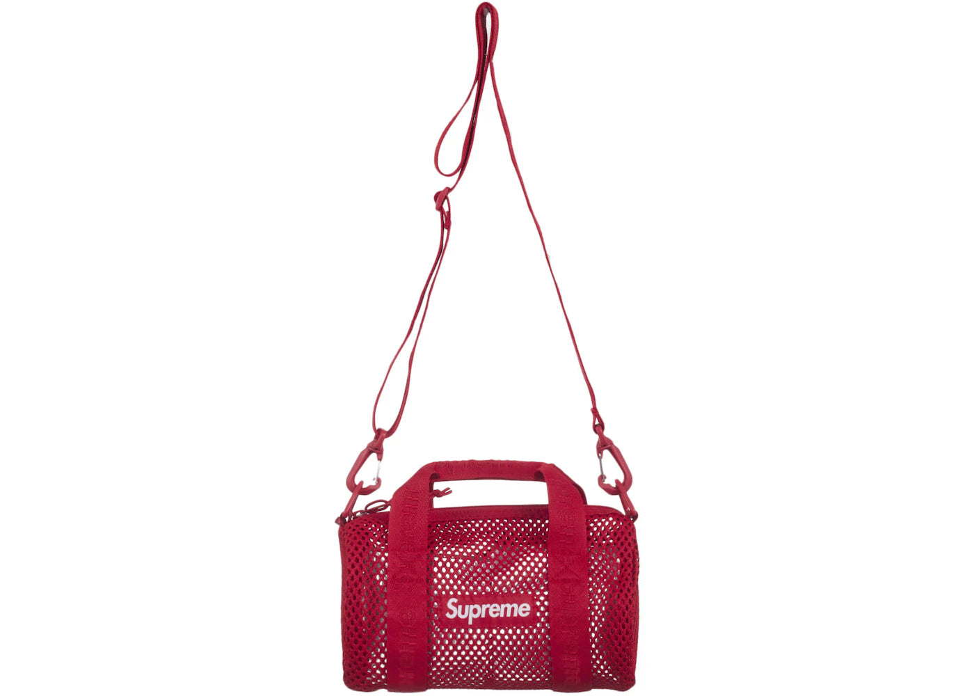 Supreme Mesh Mini Duffle Bag (SS25) Red -1