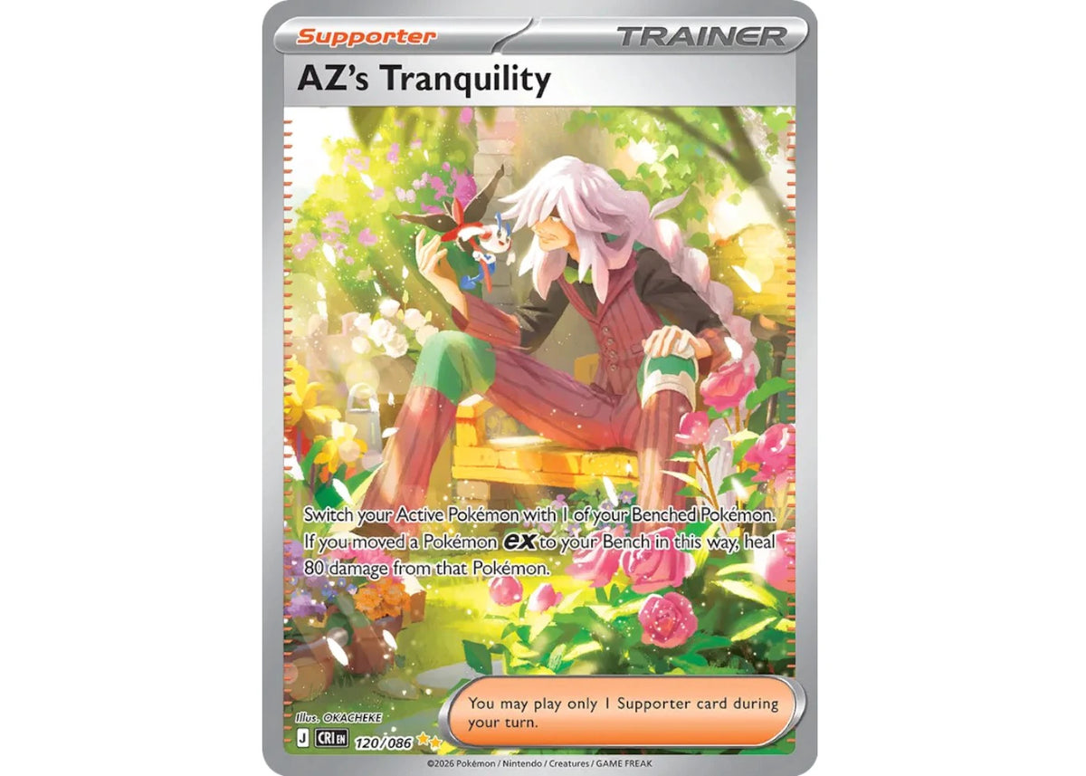 AZ's Tranquility 2026 Pokémon Mega Evolution Chaos Rising Special Illustration Rare (English) 120/086 Ungraded -1