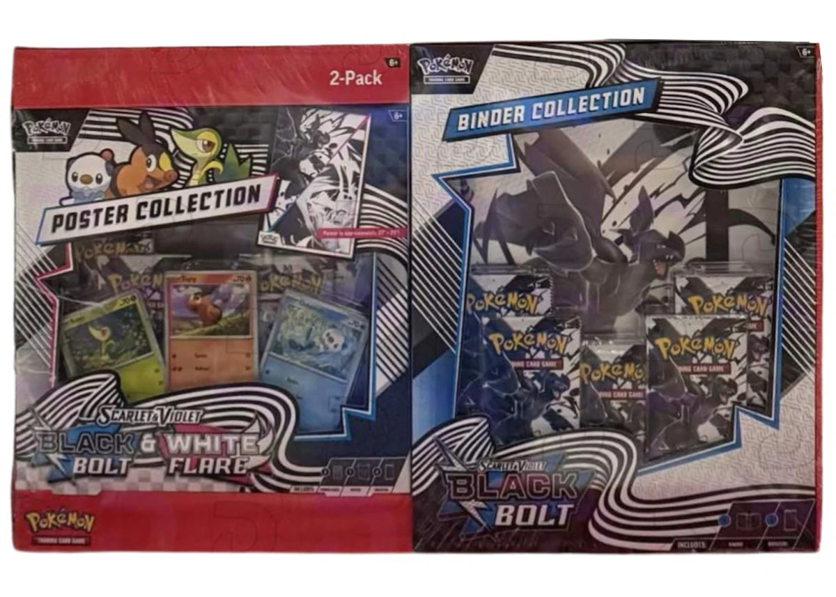 Pokémon Black Bolt & White Flare Poster Collection and Black Bolt Binder Collection Bundle (Sam's Club Exclusive) -1