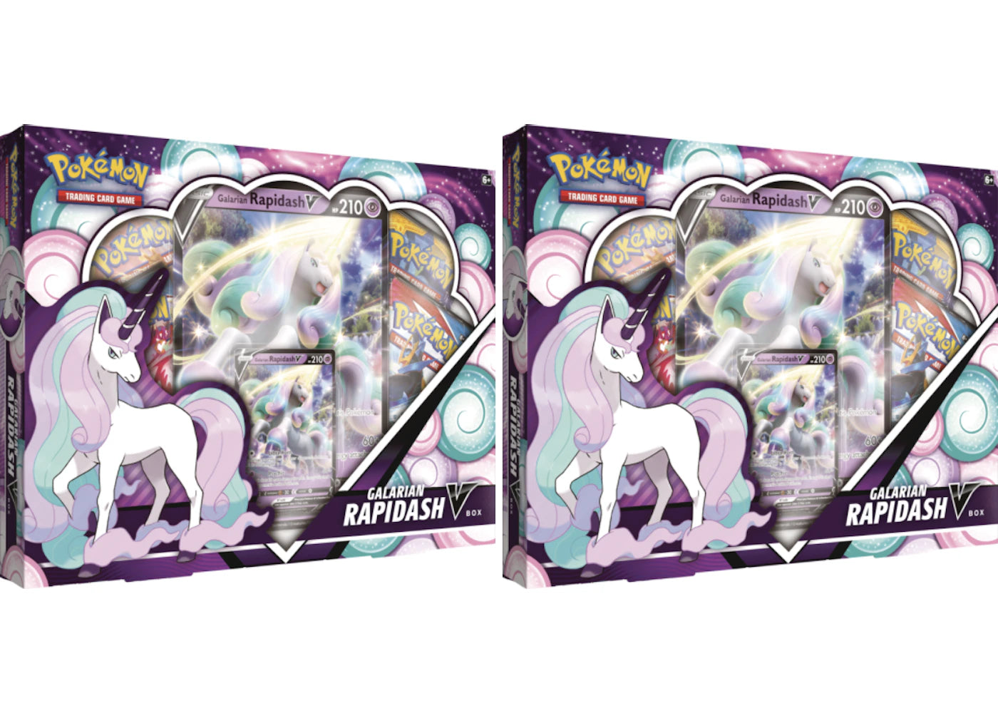 Pokémon TCG Galarian Rapidash V Box 2x Lot -1