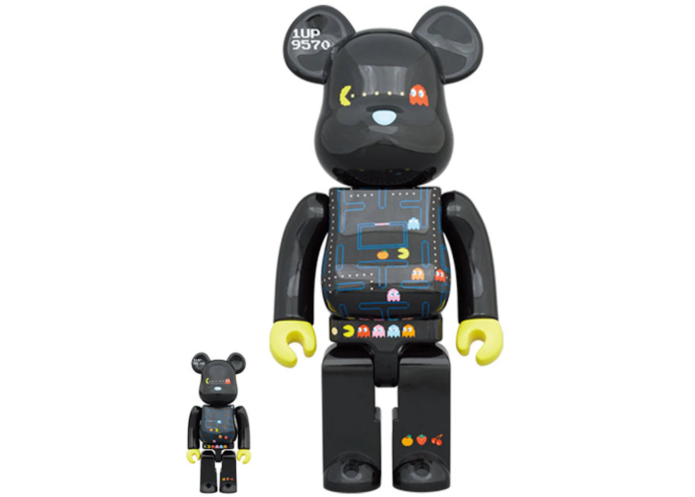 Bearbrick Pac-Man 100% & 400% Set -1