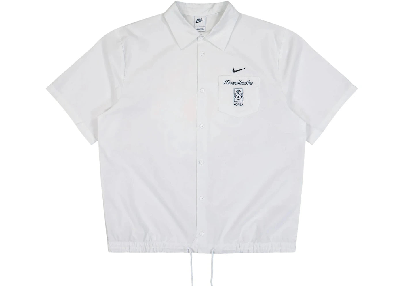 Nike x PEACEMINUSONE Korea Club SS Venice Top White -1