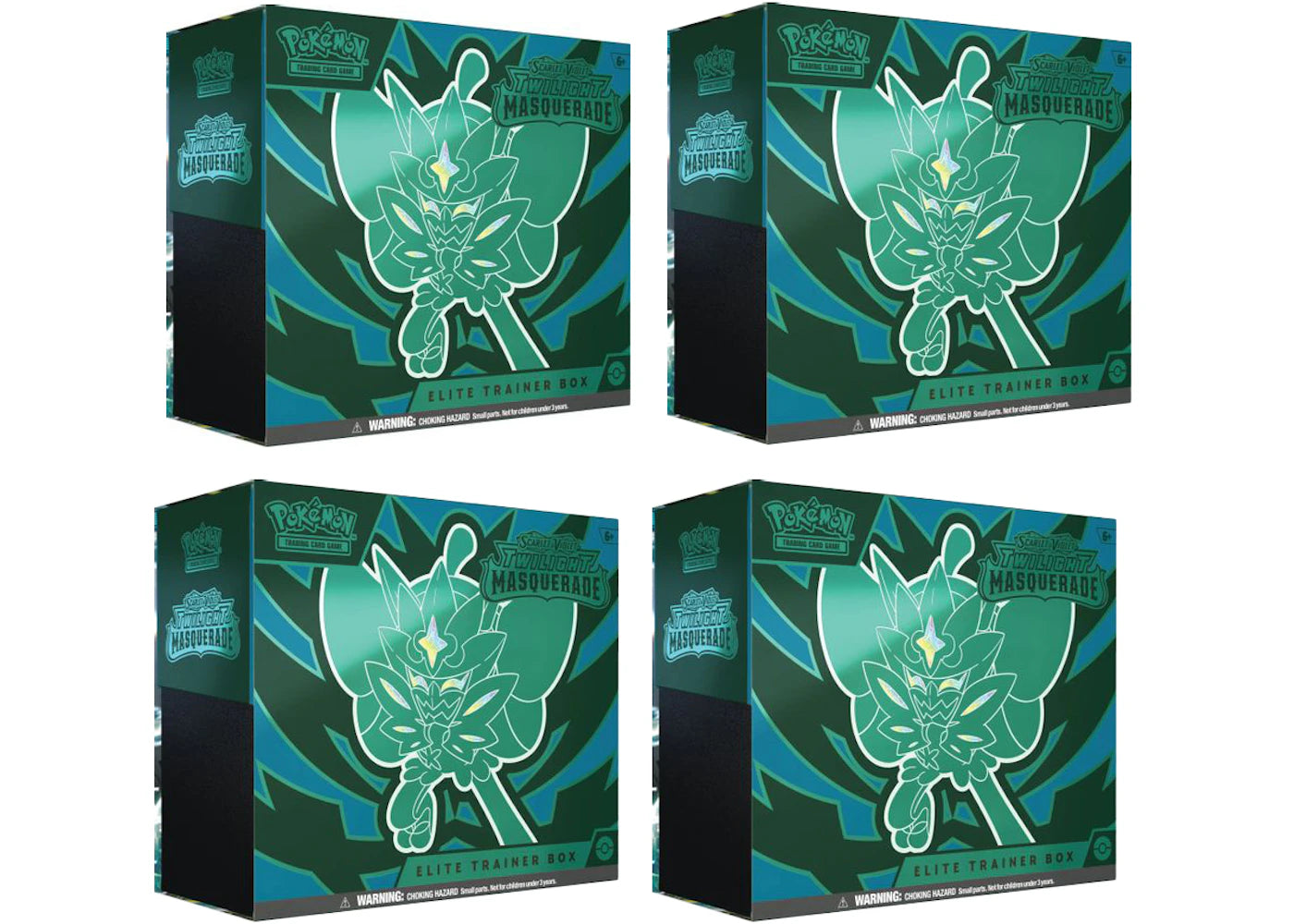 Pokémon Scarlet & Violet Twilight Masquerade Elite Tainer Box 4x Lot -1