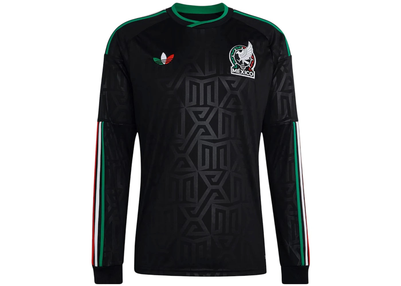 adidas Mexico 26 Third Long Sleeve Jersey Black -1