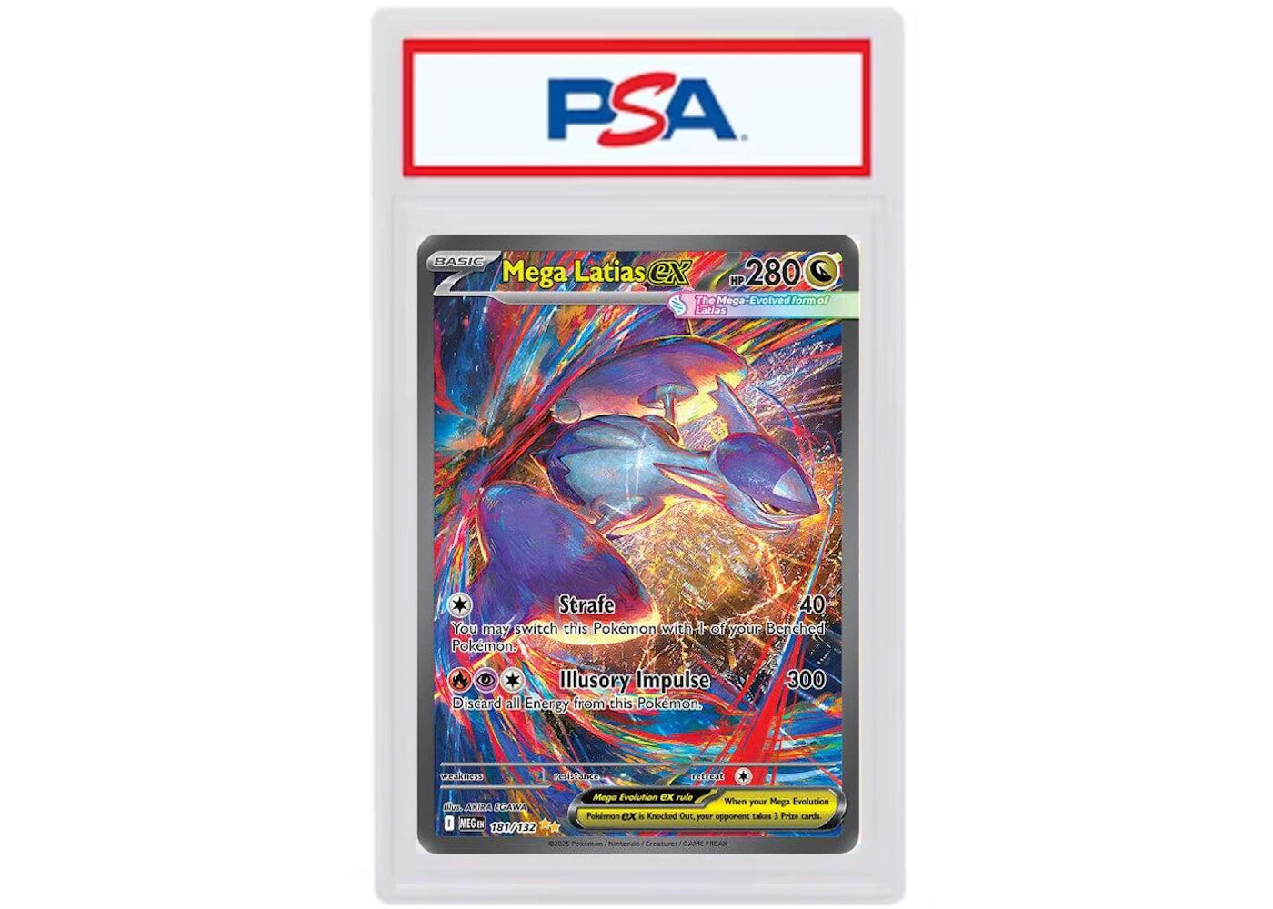 Mega Latias ex 2025 Pokémon Mega Evolution Mega Evolution Special Illustration Rare #181/132 (PSA or BGS Graded) -1