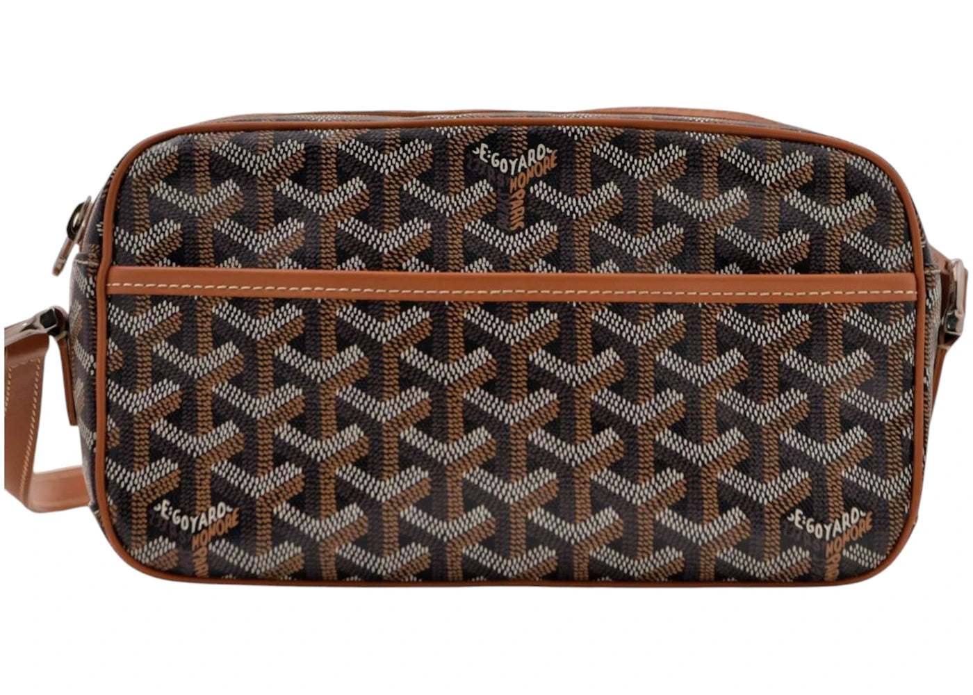 Goyard Cap Vert Crossbody Goyardine Brown -1