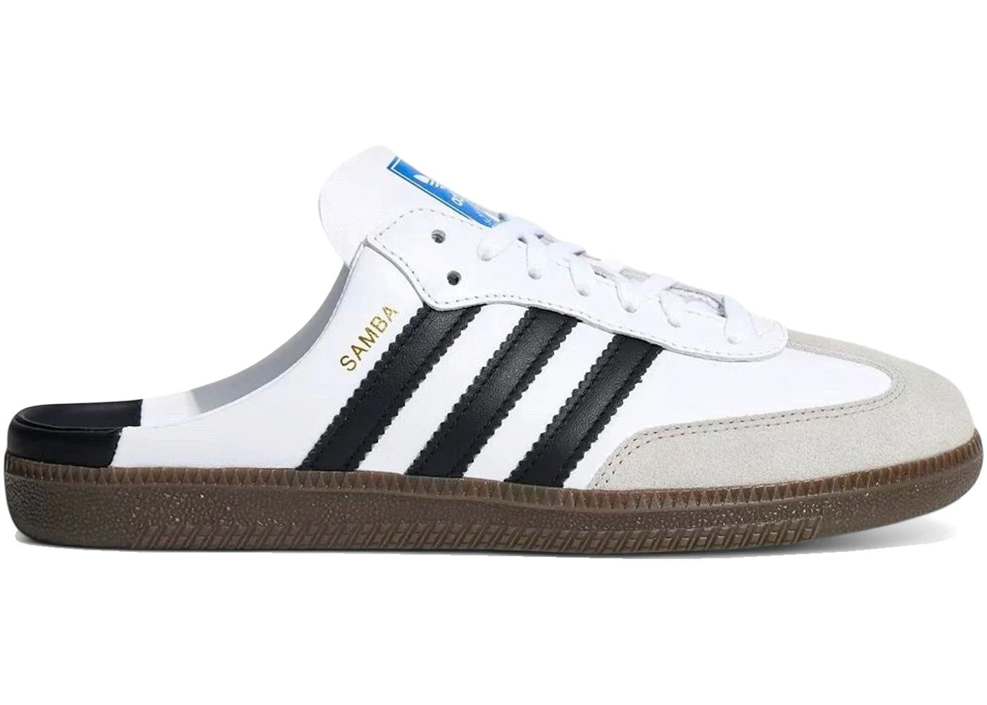 adidas Samba Mule White Black Gum (Women's) -1